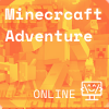 scene from Minecraft, orange background, Coder Kids icon